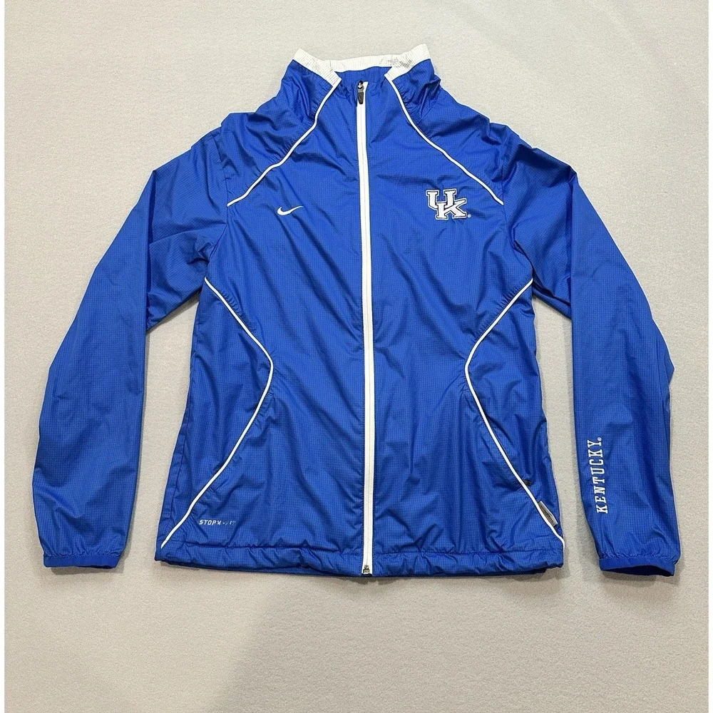 Nike Kentucky Wildcats Storm-Fit Jacket Womens Small Blue Full Zip Windbreaker